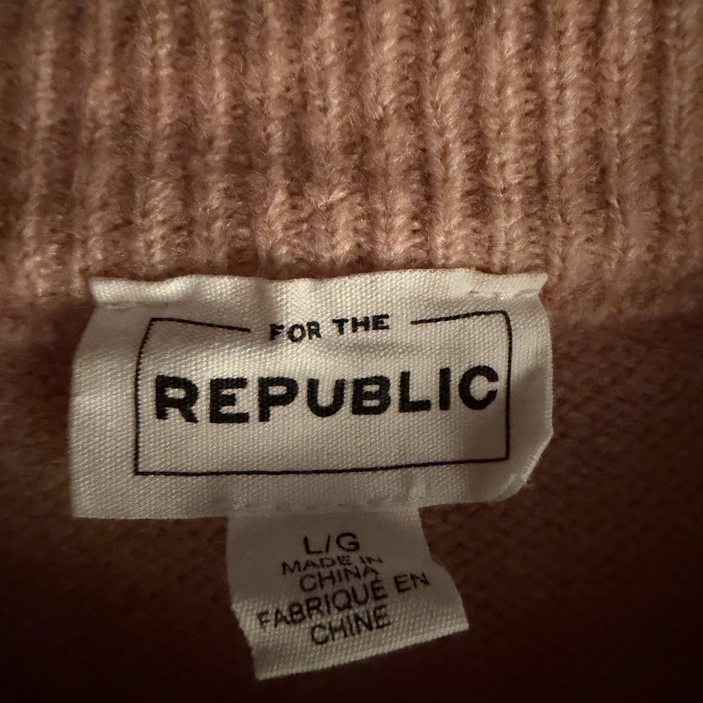 For The Republic Blush Crew Neck Sweater - Picture 2 of 10